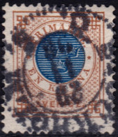 Stamp Sweden 1872-91 1k Used Lot5 - Oblitérés