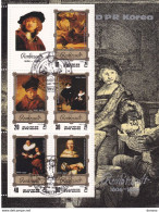 COREE DU NORD 1983 PEINTURES DE REMBRANDT Michel Bl 138 Oblitéré - Rembrandt