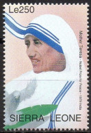 SIERRA LEONE - 1v - MNH - Mother Teresa - Peace Nobel Prize - Nobelpreis - Frieden Paix - Paz - Pace - India - Nobel Prize Laureates