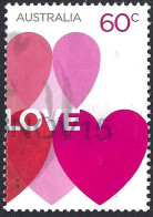 AUSTRALIA 2014 60c Multicoloured, Romance-Love Hearts  FU - Gebraucht