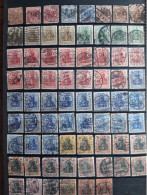 DEUTSCHLAND PERFINS Collection Of 415 Stamps Canceled From 1900 To 1960 - Colecciones