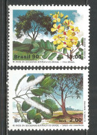 Brazil 1990 Year Mint Stamps MNH(**) Set Flowers - Unused Stamps