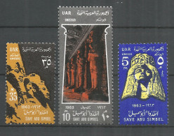 Egypt 1963 Year , Mint Stamps MNH (**) Michel # 704-706 - Ungebraucht