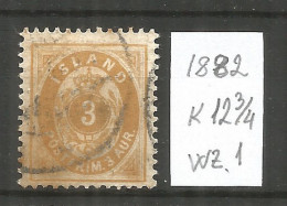 Iceland 1882 , Used Stamp Michel # 12 - Used Stamps