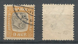 Iceland 1902 ( 3 Aur) , Used Stamp Michel # D 24 - Gebruikt