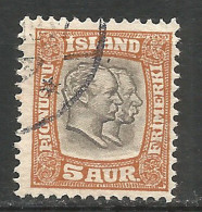 Iceland 1907 Used Stamp Mi D.26 - Oblitérés