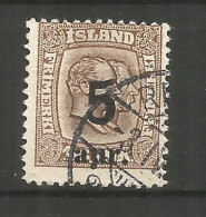 Iceland 1921 , Used Stamp Michel # 105 - Gebruikt