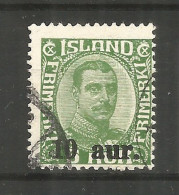 Iceland 1922 , Used Stamp Michel # 110 - Used Stamps