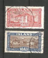 Iceland 1925 , Used Stamps Michel # 115,116 - Gebraucht