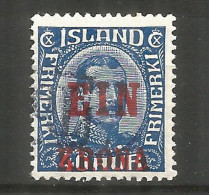 Iceland 1926 , Used Stamp Michel # 121 - Usados