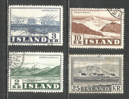 Iceland 1957 , Used Stamps Michel # 316-319 - Gebraucht