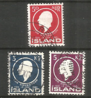 Iceland 1961 , Used Stamps Michel # 349-51 - Usati