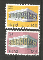 Iceland 1969 , Used Stamps Michel # 428-29 Europa Cept - Oblitérés