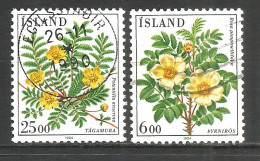 Iceland 1984 Used Stamps Mi 612-13 Flowers - Used Stamps