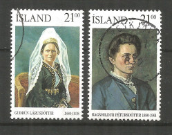 Iceland 1990 , Used Stamps Michel # 724-725 - Oblitérés