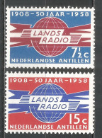 Netherlands Antilles 1958 Year , Mint Stamps MNH (**)  Michel# 86-87 - Curacao, Netherlands Antilles, Aruba