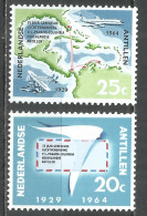 Netherlands Antilles 1964 Year , Mint Stamps MNH (**)  Michel# 139-140 Map - Curaçao, Antilles Neérlandaises, Aruba