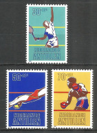 Netherlands Antilles 1981 Year, Mint Stamps MNH (**)  Michel# 445-447 Sport - Curaçao, Nederlandse Antillen, Aruba