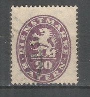 Bavaria 1920 Year Used Stamp , Mi. D 47 - Otros & Sin Clasificación