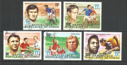 Congo 1978 Used Stamps Set Sport Football - Usados