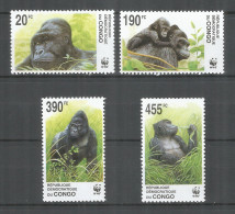 Congo 2002 Year Mint Stamps MNH(**) Monkey WWF - Nuevas/fijasellos