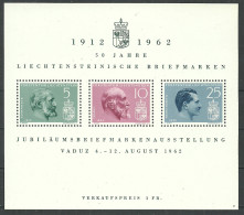 LIECHTENSTEIN 1962 Mint Block MNH(**) - Blocks & Sheetlets & Panes