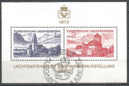 LIECHTENSTEIN 1972 Used Block - Blokken