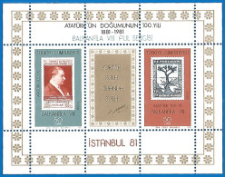 Turkey 1981 Year , Block Mint MNH (**) - Blocks & Kleinbögen