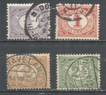 Netherlands 1899 Year, Used Stamps Set Mi.# 49-52 - Oblitérés