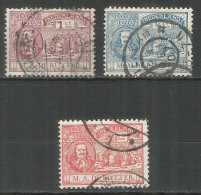 Netherlands 1907 Year, Used Stamps Mi.# 72-74  - Usados