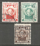 Netherlands 1924 Year, Used Stamps Mi.# 143-45 - Used Stamps