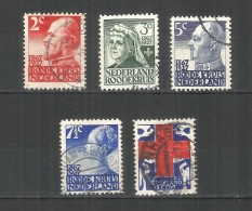 Netherlands 1927 Year, Used Stamps Mi.# 196-200 - Gebruikt