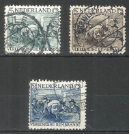 Netherlands 1930 Year, Used Stamps Mi.# 233-35 - Oblitérés