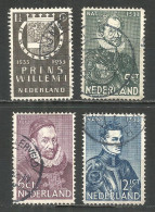 Netherlands 1933 Year, Used Stamps ,Mi 257-60 - Oblitérés