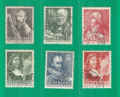 Netherlands 1940 Year, Used Stamps Mi.# 351-356 - Usati