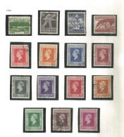 Netherlands 1944 Year, Used Stamps Mi.# 428-42 - Usati