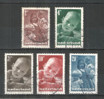 Netherlands 1947 Year, Used Stamps Mi.# 495-99 - Oblitérés