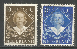 Netherlands 1948 Year, Used Stamps Mi.# 509-10 - Usati