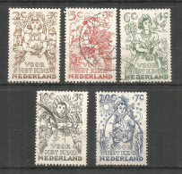 Netherlands 1949 Year, Used Stamps ,Mi 546-50 - Usados