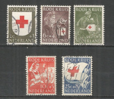 Netherlands 1953 Year, Used Stamps Mi.# 615-619 Red Cross - Usati