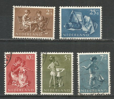 Netherlands 1954 Year, Used Stamps ,Mi 649-53 - Oblitérés