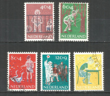 Netherlands 1959 Year, Used Stamps Mi.# 739-43 - Gebraucht