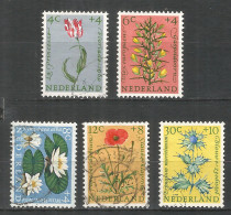 Netherlands 1960 Year , Used Stamps Mi # 746 - 750 Flowers - Used Stamps