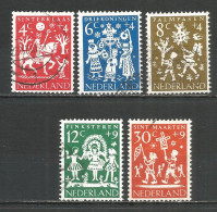 Netherlands 1961 Year, Used Stamps ,Mi 767-71 - Usati