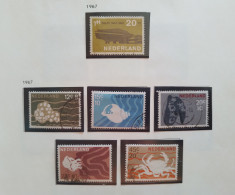 Netherlands 1967 Year, Used Stamps ,Mi # 871,873-877 - Usati