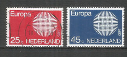 Netherlands 1970 Year, Used Stamps ,Mi # 942-943 Europa Cept - Gebruikt