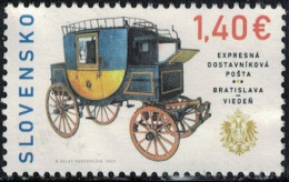 Slovaquie 2023 Used Service De Diligence Express Bratislava Vienne Y&T SK 881 SU - Used Stamps