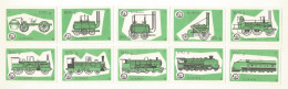 Yugoslavia 10 Old Matchbox Labels - Trains - Boites D'allumettes - Etiquettes