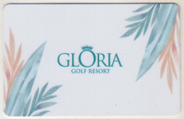 TURKEY Hotel Keycard - Gloria Golf Resort ,used - Cartas De Hotels