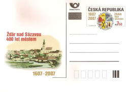 CDV 113 Czech Republic Zdar Nad Sazavou Anniversary Saar 2007 NOTICE POOR SCAN, BUT THE CARD IS FINE! - Otros & Sin Clasificación